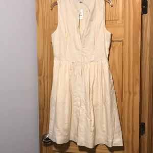 J. Crew Cream sleeveless dress